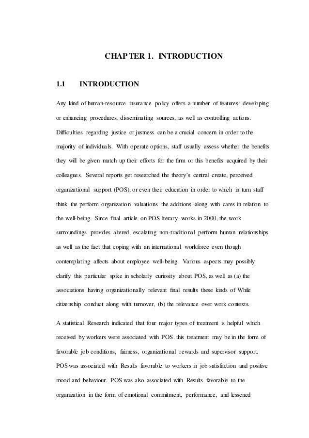 point of sales thesis introduction